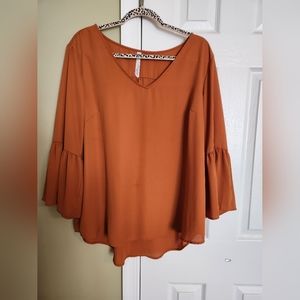Women's Orange Blouse